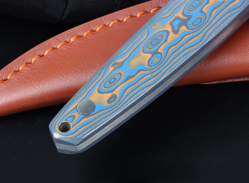 Freewolf Colorful G10 Handle Full Tang Pointed Fixed Blade Straight Knife UD408799